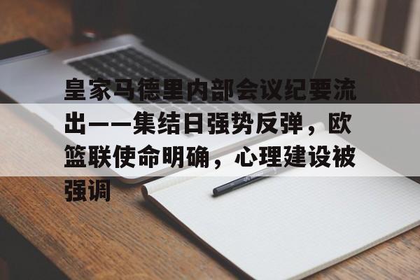 九游娱乐中国官网-皇家马德里内部会议纪要流出——集结日强势反弹，欧篮联使命明确，心理建设被强调的简单介绍